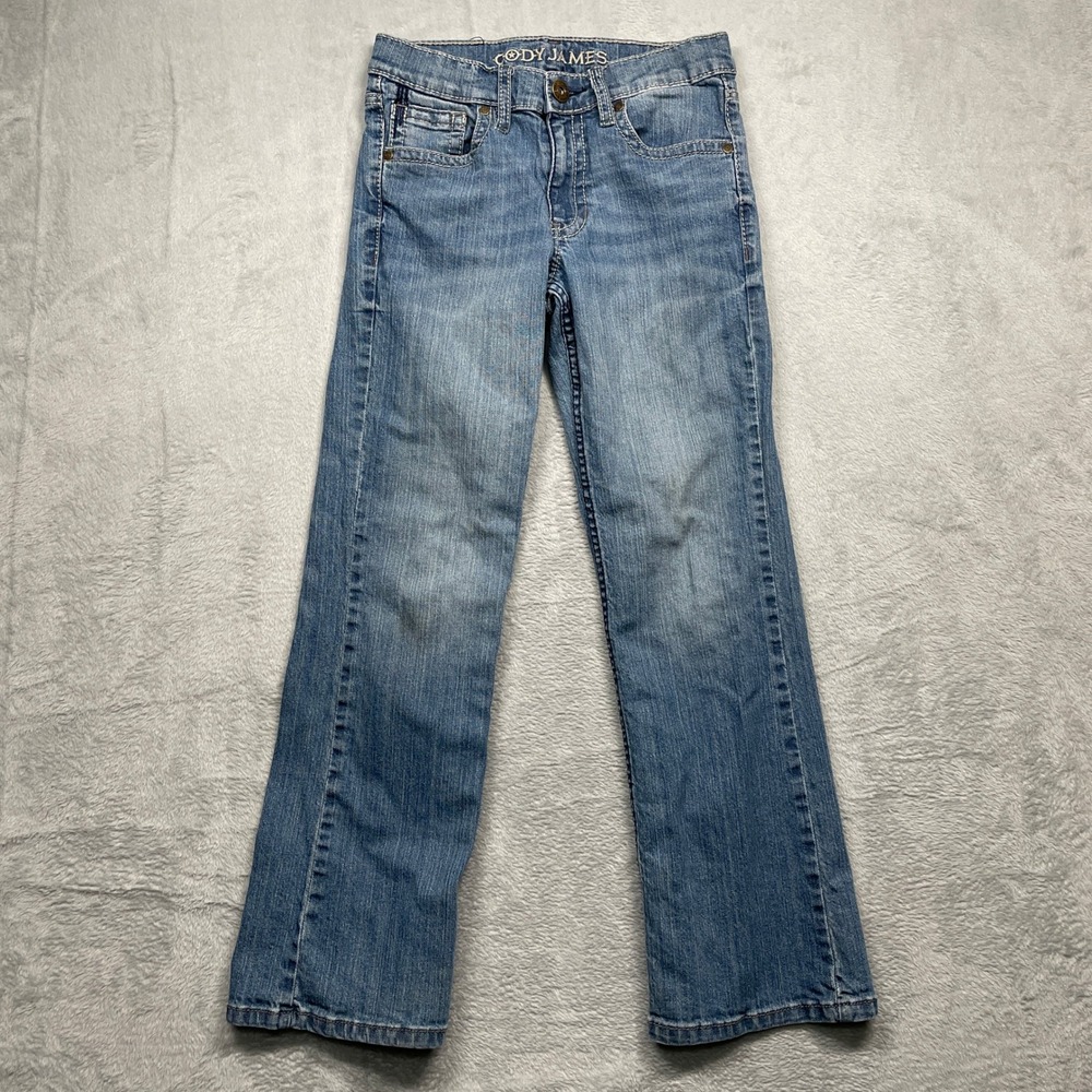 Cody James Jeans Kids Size 14 Blue Light Wash Adjustable Waist Western Denim